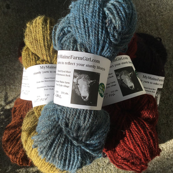 Coastal Maine Hand Dyed Yarn