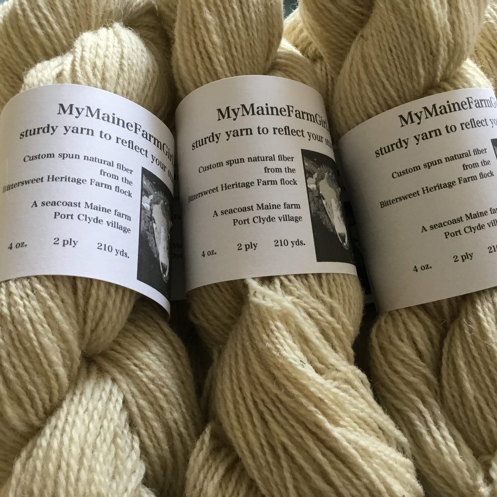 Custom Spun Natural Yarn