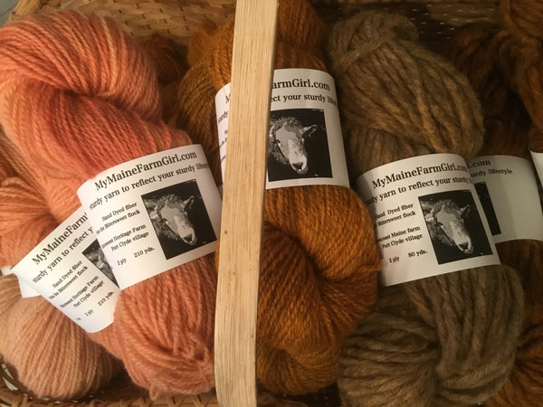 Coastal Maine Hand Dyed Yarn